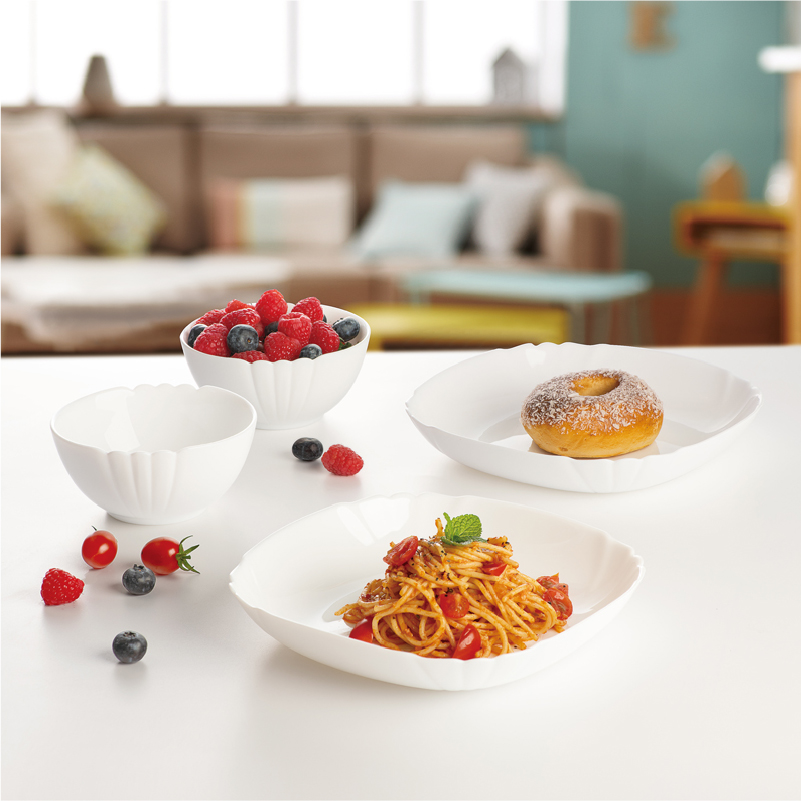 乐美雅 露特莎白玉餐具4件套V7258