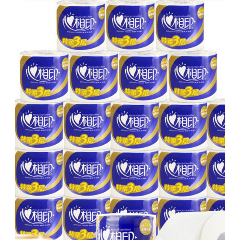 心相印140克27粒装卷筒卫生纸BT910（共27卷整箱）